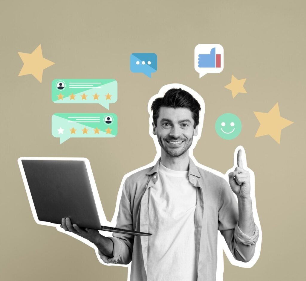 customer-experience-creative-collage_23-2149346504
